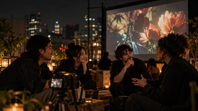 Concept image of a local creative event bringing together production teams and partners.
